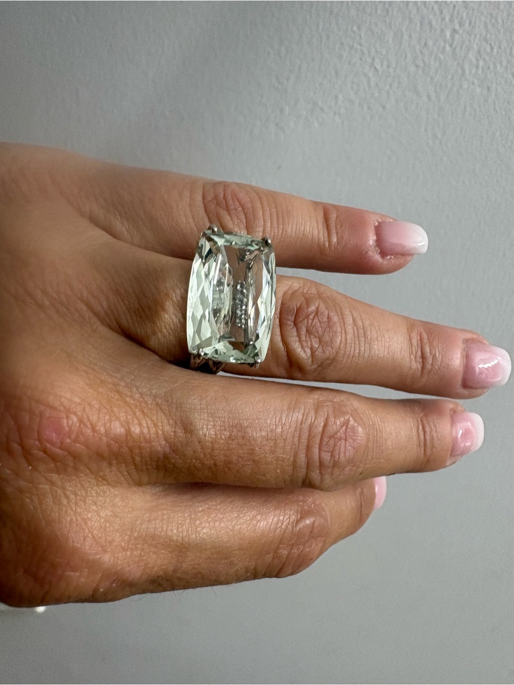 Statement Clear Crystal Cocktail Ring - Women Jewelry